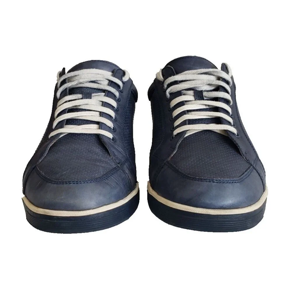 Cole Haan Vartan Sneakers Men's Size 12M Blue Leather Perforated Oxford Shoes